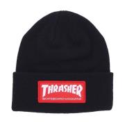 Skate Mag Patch Beanie Hoed Zwart Thrasher , Black , Heren