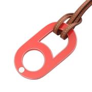 Pre-owned Leather necklaces Hermès Vintage , Red , Dames