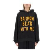 Logo Sweatshirt, Regular Fit, 100% Katoen Barrow , Black , Dames