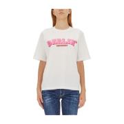 Casual Easy Fit T-Shirt Dsquared2 , White , Dames