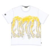 Wit T-shirt met octopusprint voor heren Octopus , White , Heren