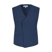 Navy Blue Hettie Vest mbyM , Blue , Dames