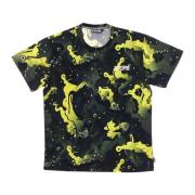 Camo Tee Geel/Zwart Korte Mouw Shirt Octopus , Multicolor , Heren