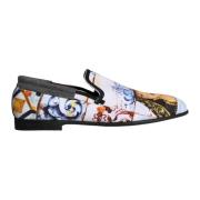 Majolica Print Loafers Dolce & Gabbana , Multicolor , Heren