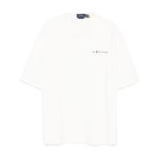 Witte Logo Print T-shirts en Polos Polo Ralph Lauren , White , Heren