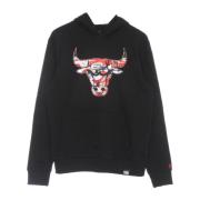 Chicago Bulls Logo Hoodie Zwart New Era , Black , Heren