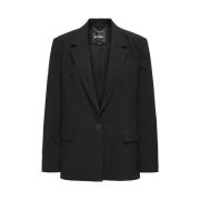 Elegante Zwarte Blazer Freewear Zwart Only , Black , Dames