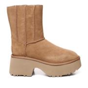 Kastanje Suède Sandalen met Brede Hak UGG , Brown , Dames