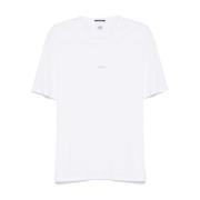 Wit Jersey Logo Print T-shirt C.p. Company , White , Heren