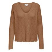 Lange mouwen T-shirt Only , Brown , Dames