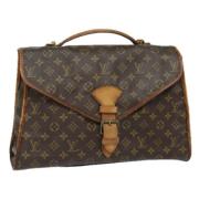 Pre-owned Canvas handbags Louis Vuitton Vintage , Brown , Dames