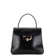 Pre-owned Leather handbags Gucci Vintage , Black , Dames