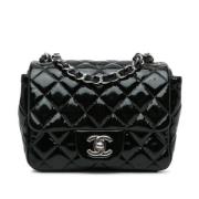 Pre-owned Leather shoulder-bags Chanel Vintage , Black , Dames