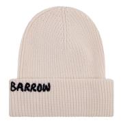 Beanie in ribgebreide stof Barrow , White , Unisex