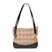 Pre-owned Canvas totes Burberry Vintage , Beige , Dames