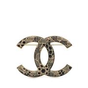 Pre-owned Yellow Gold chanel-jewelry Chanel Vintage , Black , Dames