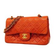 Pre-owned Leather chanel-bags Chanel Vintage , Red , Dames