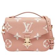 Pre-owned Leather handbags Louis Vuitton Vintage , Beige , Dames