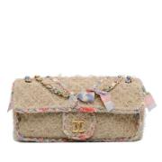 Pre-owned Canvas chanel-bags Chanel Vintage , Beige , Dames