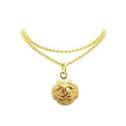 Pre-owned Metal chanel-jewelry Chanel Vintage , Yellow , Dames