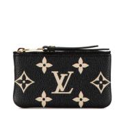 Pre-owned Leather wallets Louis Vuitton Vintage , Black , Dames