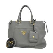 Pre-owned Leather prada-bags Prada Vintage , Gray , Dames