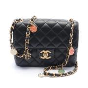 Pre-owned Leather chanel-bags Chanel Vintage , Black , Dames