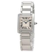 Pre-owned White Gold watches Cartier Vintage , Gray , Dames