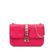 Pre-owned Leather shoulder-bags Valentino Vintage , Red , Dames