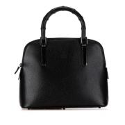 Pre-owned Leather handbags Gucci Vintage , Black , Dames