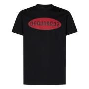 Zwart Cool Fit Logo T-Shirt Dsquared2 , Black , Heren