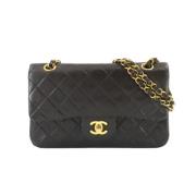 Pre-owned Leather chanel-bags Chanel Vintage , Black , Dames