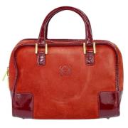 Pre-owned Leather handbags Loewe Pre-owned , Red , Dames