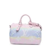 Pre-owned Canvas handbags Louis Vuitton Vintage , Pink , Dames