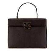 Pre-owned Leather handbags Salvatore Ferragamo Pre-owned , Brown , Dam...