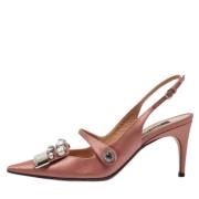 Pre-owned Satin heels Sergio Rossi Pre-owned , Pink , Dames