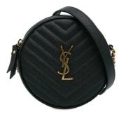 Pre-owned Leather shoulder-bags Yves Saint Laurent Vintage , Black , D...