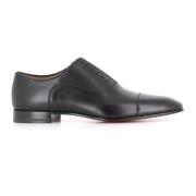 Zwarte Oxford Platte Schoenen Christian Louboutin , Black , Heren