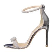 Jewel High heel Sandals - Silver Cesare Gaspari , Gray , Dames