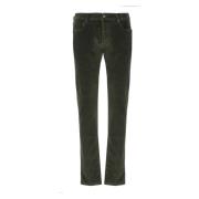 Groene katoenen jeans met ribfluweel patroon Jacob Cohën , Green , Her...