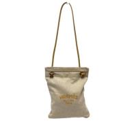 Pre-owned Fabric shoulder-bags Hermès Vintage , Beige , Dames