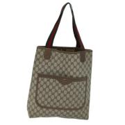 Pre-owned Canvas gucci-bags Gucci Vintage , Beige , Dames