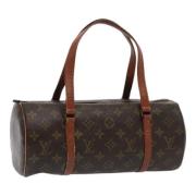 Pre-owned Canvas handbags Louis Vuitton Vintage , Brown , Dames