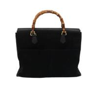 Pre-owned Suede gucci-bags Gucci Vintage , Black , Dames