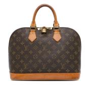 Pre-owned Canvas handbags Louis Vuitton Vintage , Brown , Dames