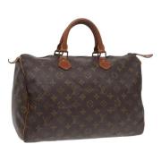 Pre-owned Canvas handbags Louis Vuitton Vintage , Brown , Dames