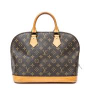 Pre-owned Coated canvas handbags Louis Vuitton Vintage , Brown , Dames