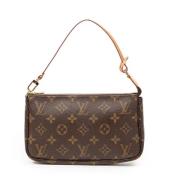 Pre-owned Canvas handbags Louis Vuitton Vintage , Brown , Dames