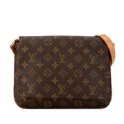 Pre-owned Canvas louis-vuitton-bags Louis Vuitton Vintage , Brown , Da...