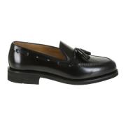 Zwarte Leren Tassel Loafer Berwick , Black , Heren